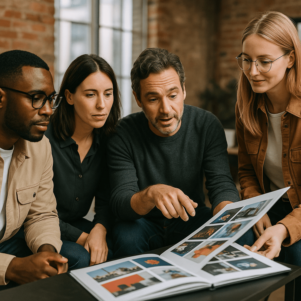 Behind the scenes at a creative agency interview